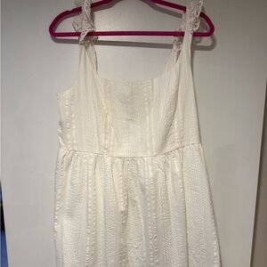 Maurices- White Eyelet Summer Dress- NEW- Size L